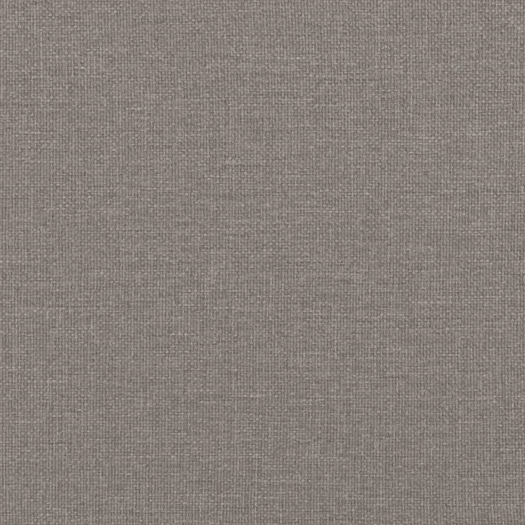 Tagesbett mit Matratze Taupe 100x200 cm Stoff