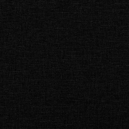 Tagesbett mit Matratze Schwarz 90x190 cm Stoff