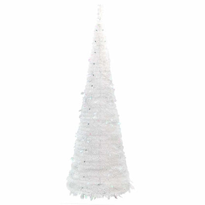 Pop-Up-Weihnachtsbaum Künstlich 150 LEDs Weiß 180 cm