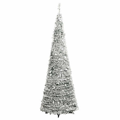 Pop-Up-Weihnachtsbaum Künstlich Beschneit 50 LEDs 120 cm