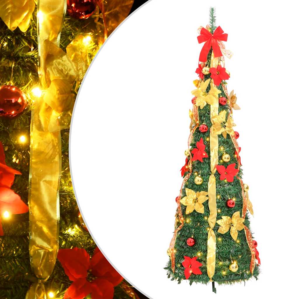 Pop-Up-Weihnachtsbaum Künstlich 50 LEDs Grün 120 cm