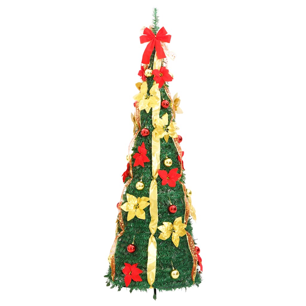 Pop-Up-Weihnachtsbaum Künstlich 200 LEDs Grün 210 cm
