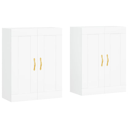 Wandschränke 2 Stk. Weiß Holzwerkstoff