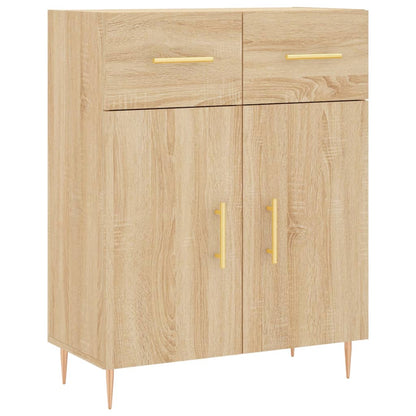 Highboard Sonoma-Eiche 69,5x34x180 cm Holzwerkstoff
