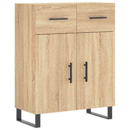 Highboard Sonoma-Eiche 69,5x34x180 cm Holzwerkstoff