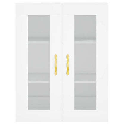 Highboard Weiß 69,5x34x180 cm Holzwerkstoff