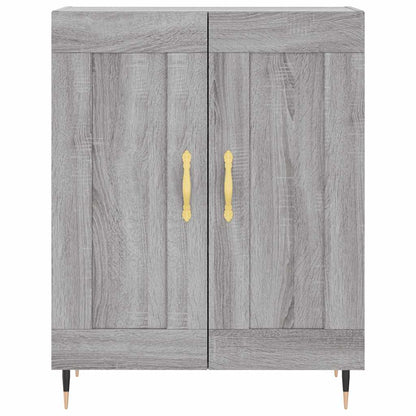 Highboard Grau Sonoma 69,5x34x180 cm Holzwerkstoff