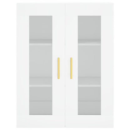 Highboard Weiß 69,5x34x180 cm Holzwerkstoff