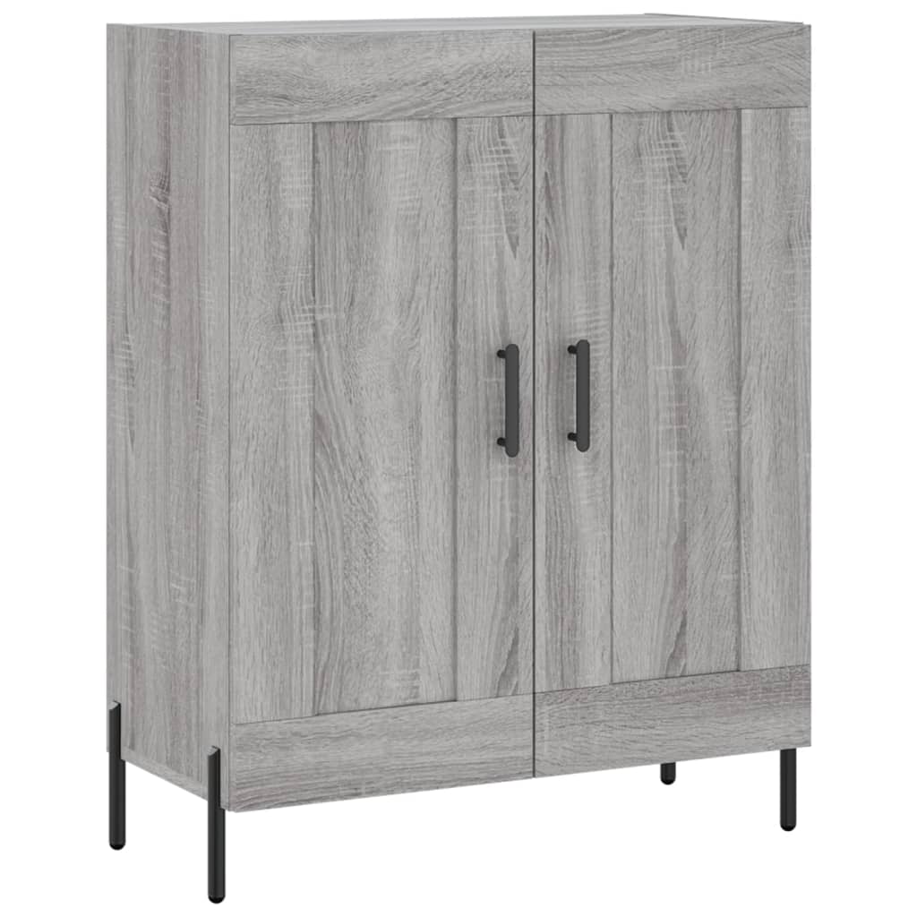 Highboard Grau Sonoma 69,5x34x180 cm Holzwerkstoff