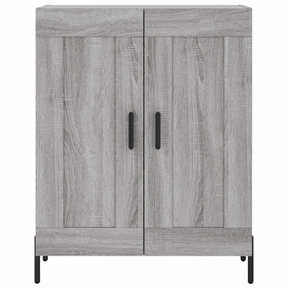 Highboard Grau Sonoma 69,5x34x180 cm Holzwerkstoff