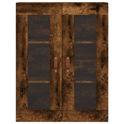 Highboard Räuchereiche 69,5x34x180 cm Holzwerkstoff