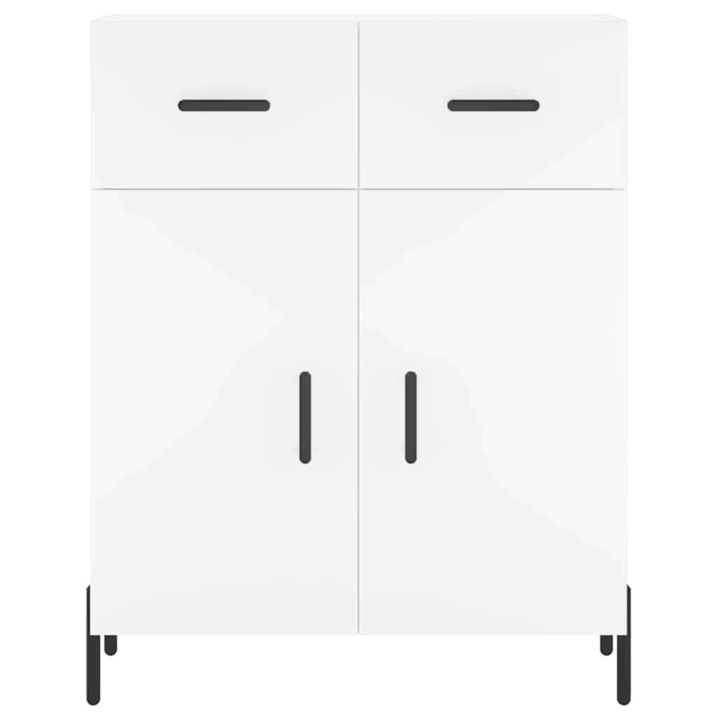 Highboard Weiß 69,5x34x180 cm Holzwerkstoff