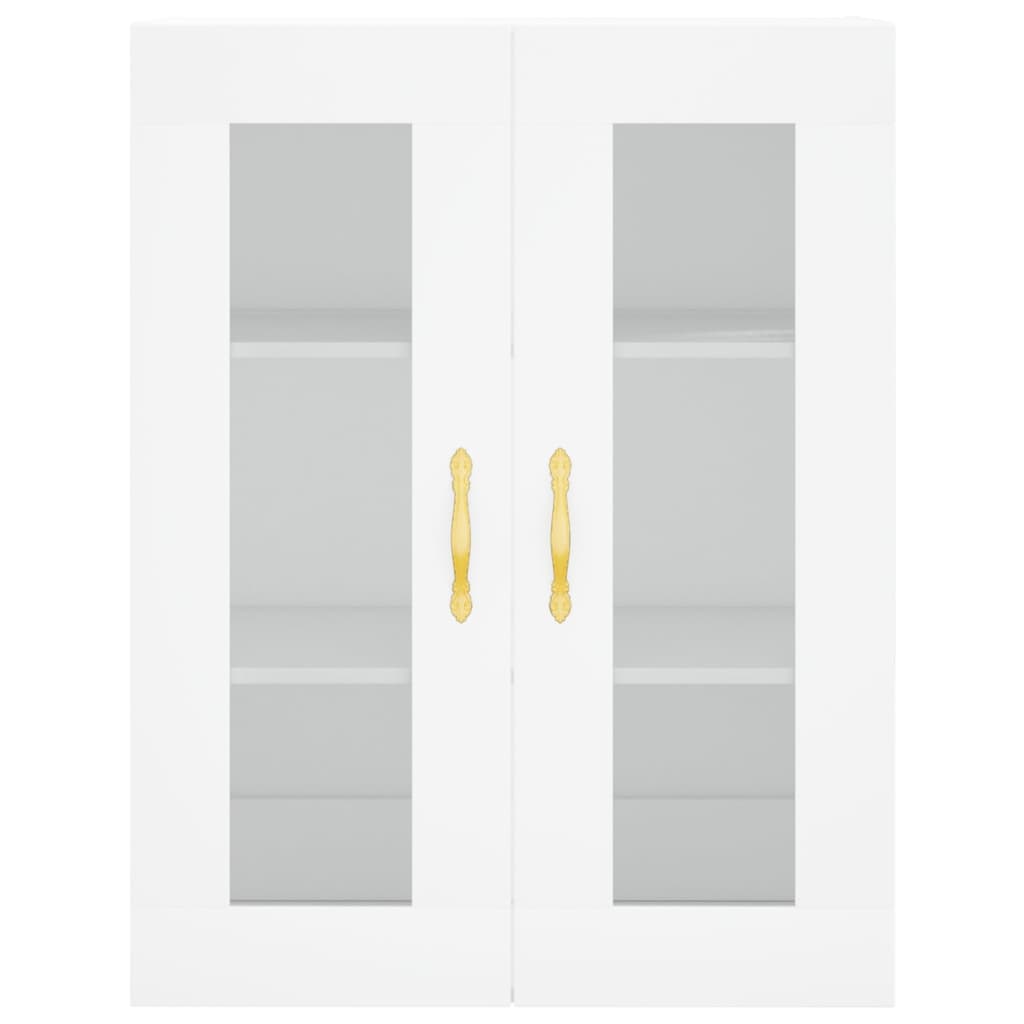 Highboard Weiß 69,5x34x180 cm Holzwerkstoff