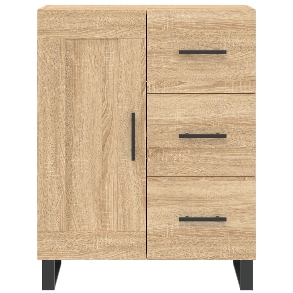 Highboard Sonoma-Eiche 69,5x34x180 cm Holzwerkstoff