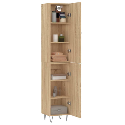 Highboard Sonoma-Eiche 34,5x34x180 cm Holzwerkstoff