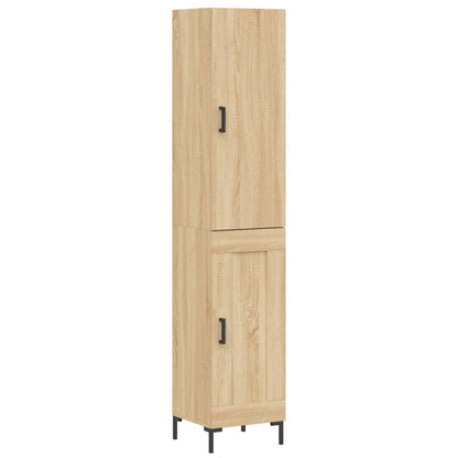 Highboard Sonoma-Eiche 34,5x34x180 cm Holzwerkstoff