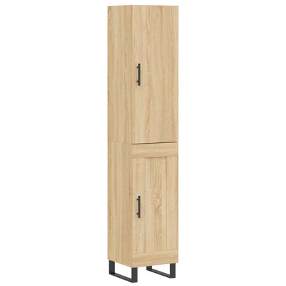Highboard Sonoma-Eiche 34,5x34x180 cm Holzwerkstoff
