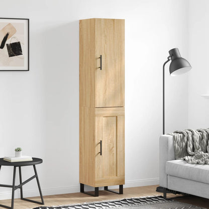 Highboard Sonoma-Eiche 34,5x34x180 cm Holzwerkstoff
