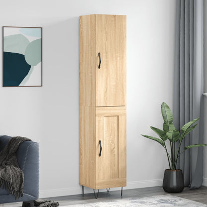 Highboard Sonoma-Eiche 34,5x34x180 cm Holzwerkstoff