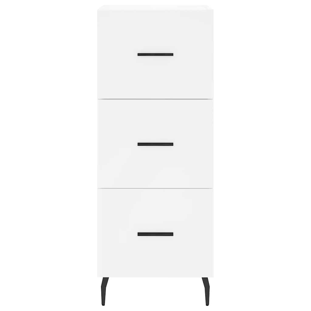 Highboard Weiß 34,5x34x180 cm Holzwerkstoff