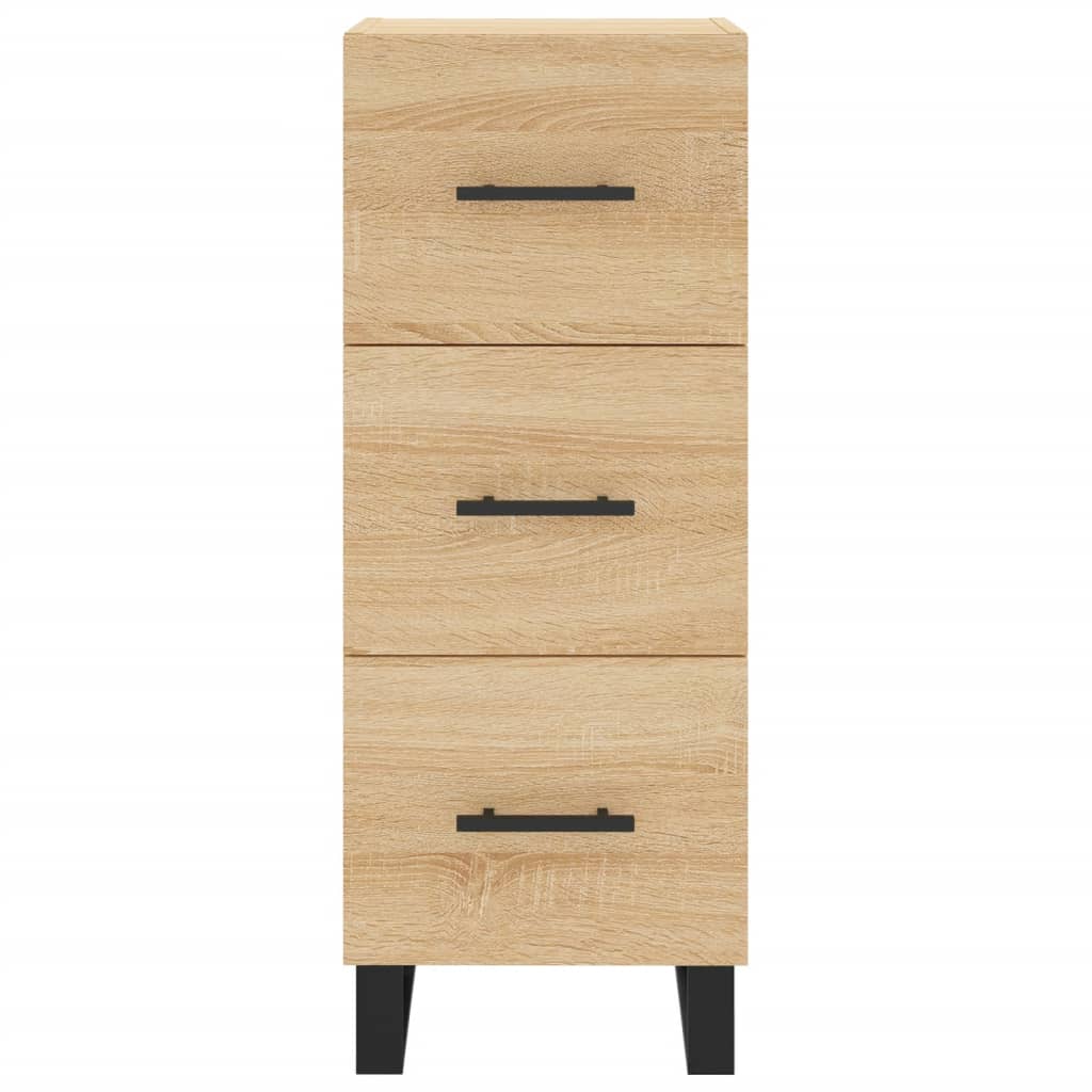 Highboard Sonoma-Eiche 34,5x34x180 cm Holzwerkstoff