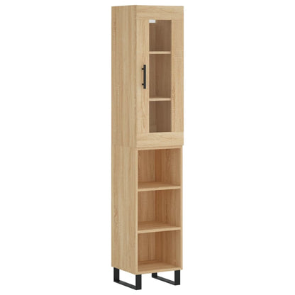 Highboard Sonoma-Eiche 34,5x34x180 cm Holzwerkstoff