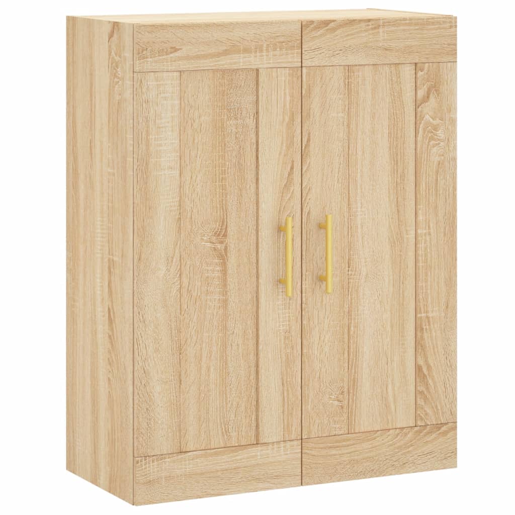 Highboard Sonoma-Eiche 69,5x34x180 cm Holzwerkstoff