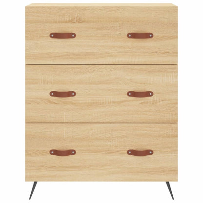 Highboard Sonoma-Eiche 69,5x34x180 cm Holzwerkstoff