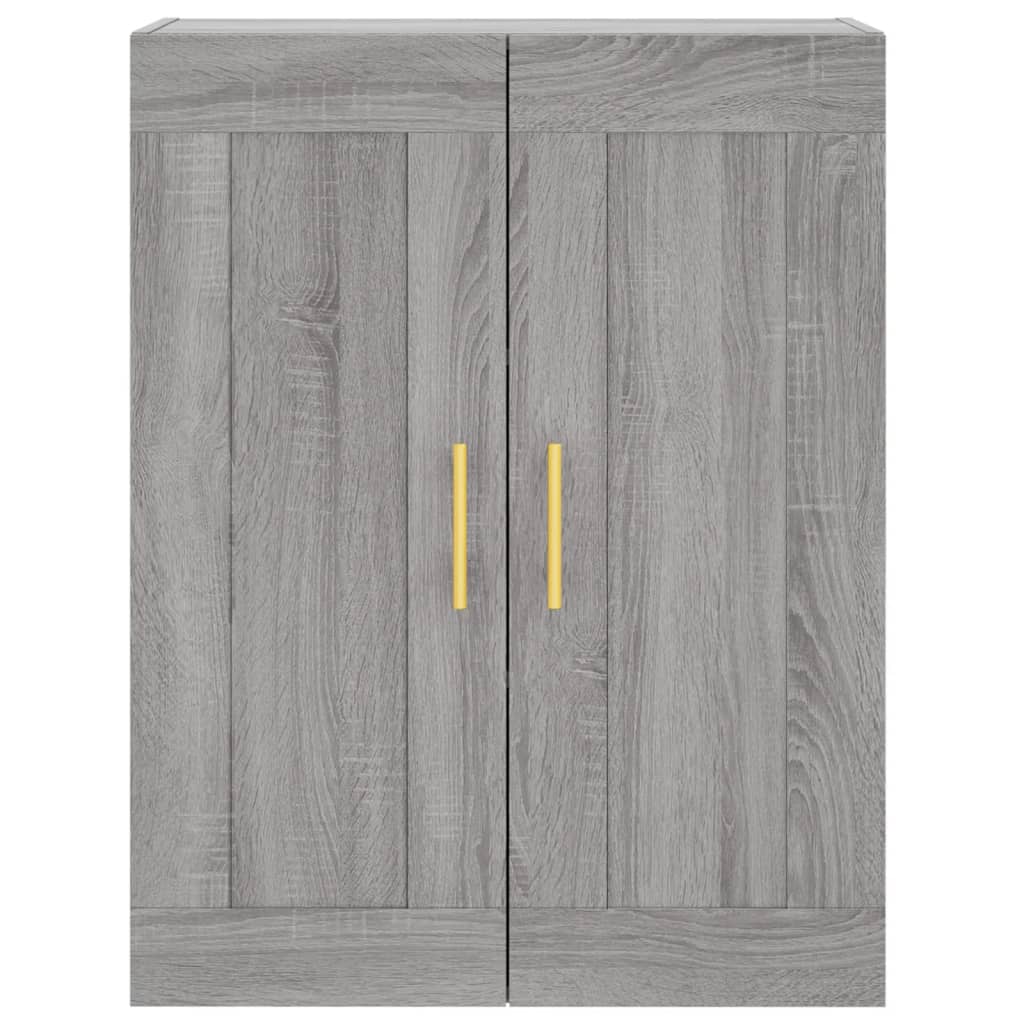 Highboard Grau Sonoma 69,5x34x180 cm Holzwerkstoff