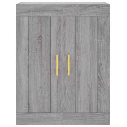 Highboard Grau Sonoma 69,5x34x180 cm Holzwerkstoff