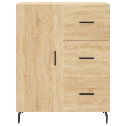 Highboard Sonoma-Eiche 69,5x34x180 cm Holzwerkstoff