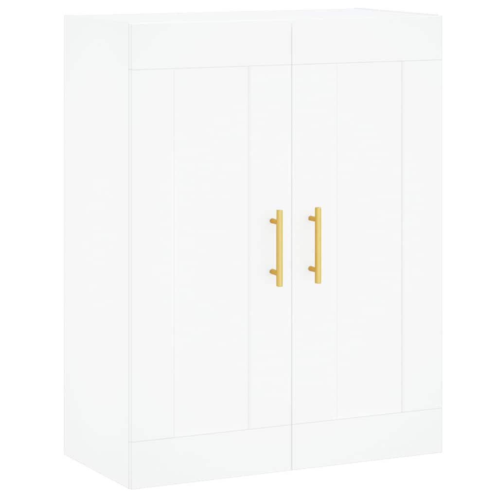 Highboard Weiß 69,5x34x180 cm Holzwerkstoff