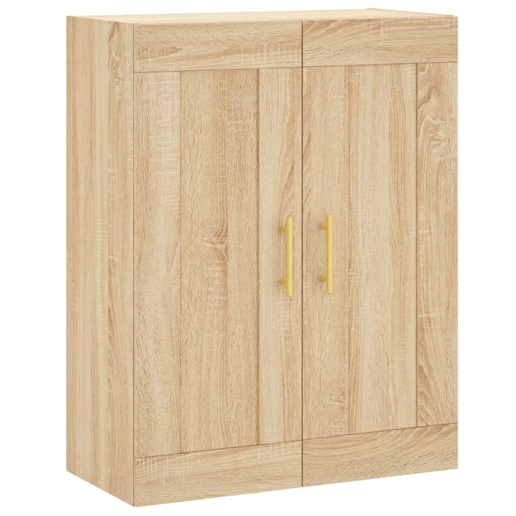 Highboard Sonoma-Eiche 69,5x34x180 cm Holzwerkstoff