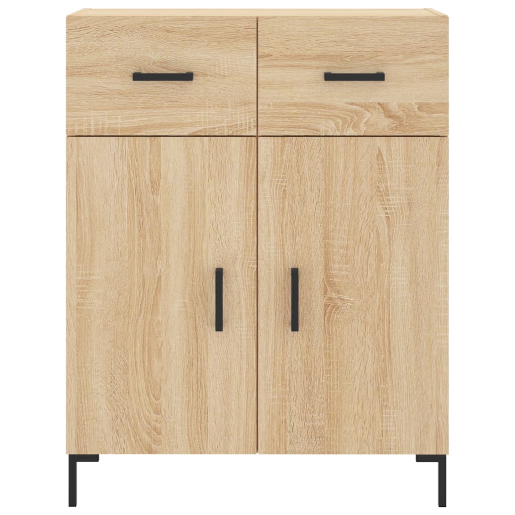 Highboard Sonoma-Eiche 69,5x34x180 cm Holzwerkstoff
