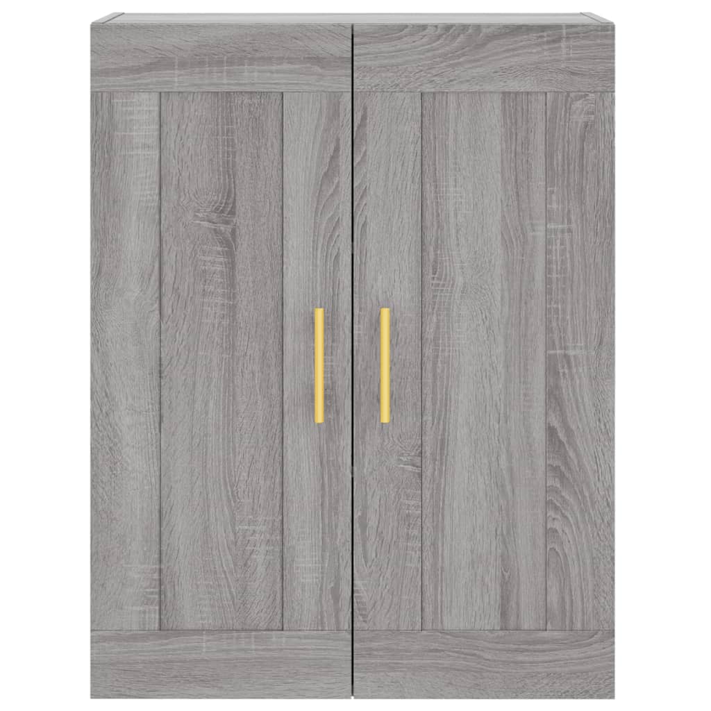 Highboard Grau Sonoma 69,5x34x180 cm Holzwerkstoff