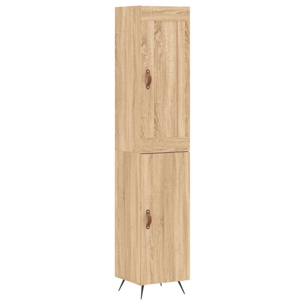 Highboard Sonoma-Eiche 34,5x34x180 cm Holzwerkstoff