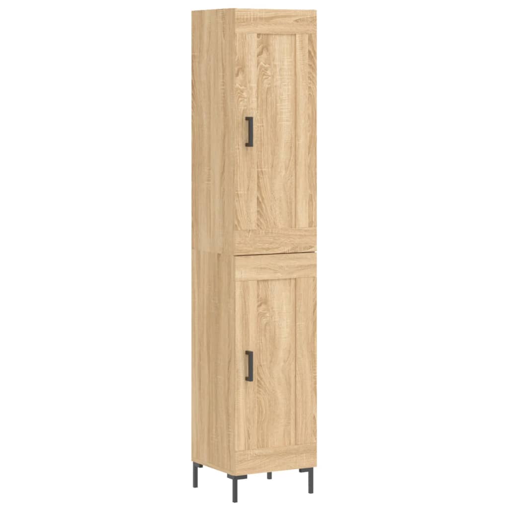 Highboard Sonoma-Eiche 34,5x34x180 cm Holzwerkstoff