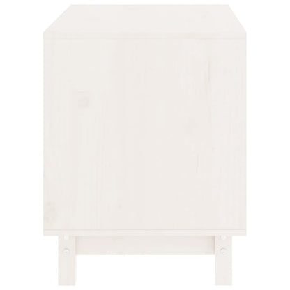 Hundehütte Weiß 60x45x57 cm Massivholz Kiefer