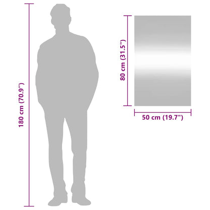 Wandspiegel 50x80 cm Glas Rechteckig