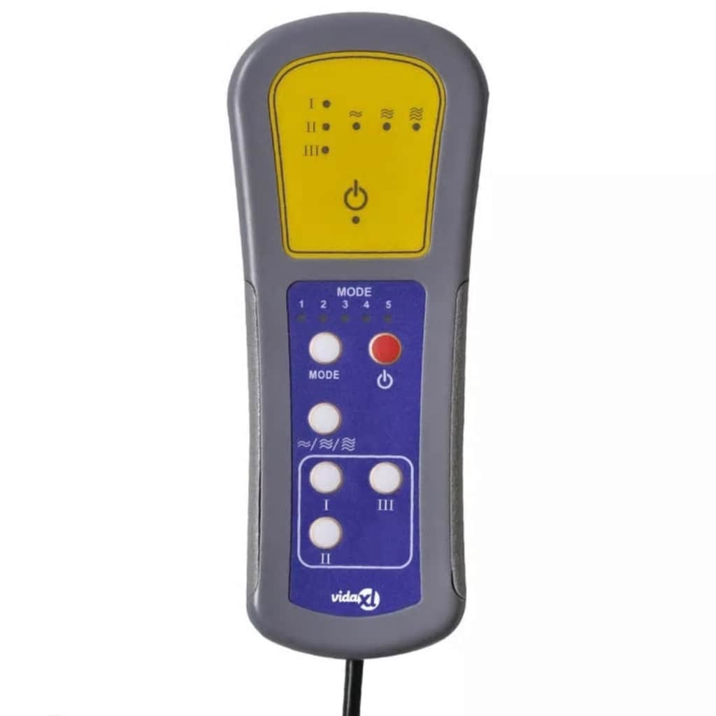 Massagesessel Elektrisch Dunkelgrau Stoff