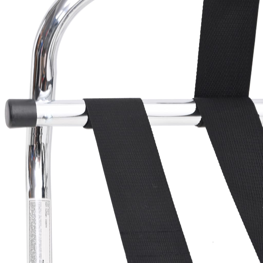 Gepäckträger mit Rückenlehne Silber 56 x 39 x 52 cm