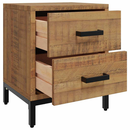 Nachttische 2 Stk. 36x30x45 cm Massivholz Kiefer