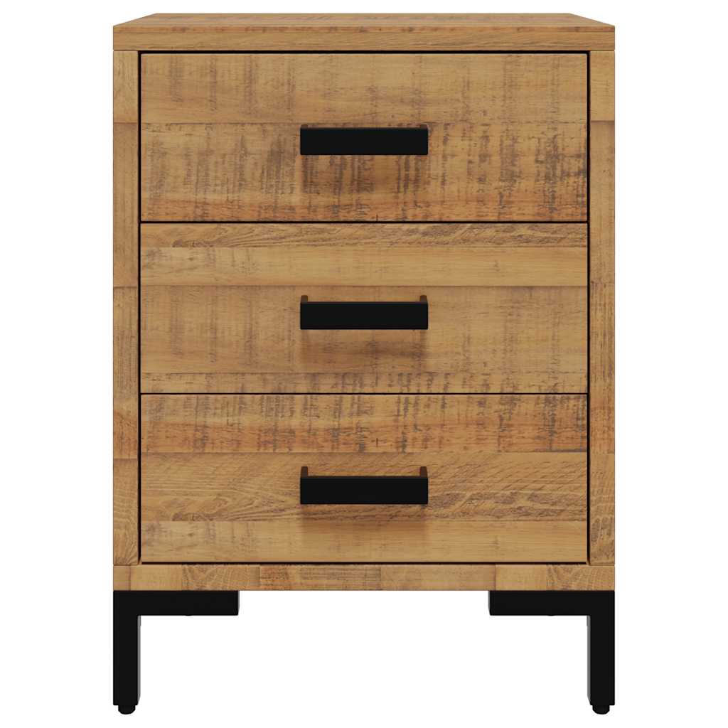 Nachttische 2 Stk. 40x30x55 cm Massivholz Kiefer