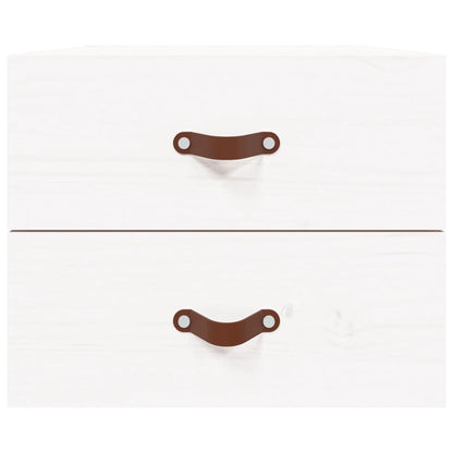 Wand-Nachttisch Weiß 50x36x40 cm