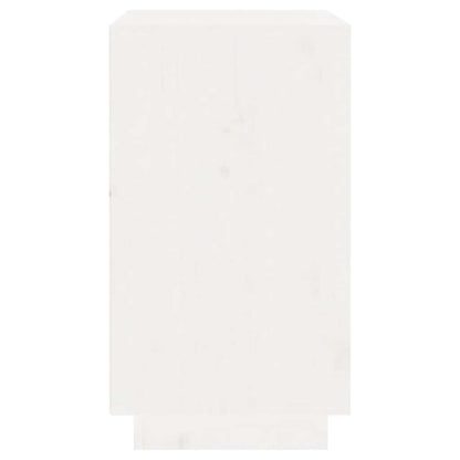 Weinregal Weiß 55,5x34x61 cm Massivholz Kiefer