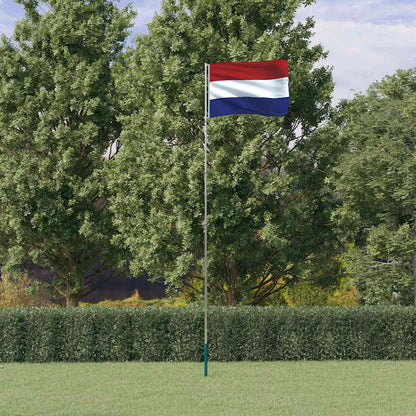 Niederländische Flagge mit Mast 5,5 m Aluminium