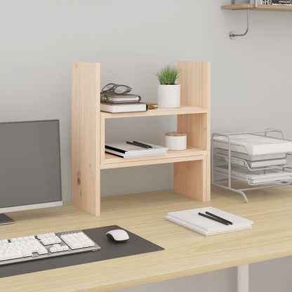 Monitorständer (39-72)x17x43 cm Massivholz Kiefer