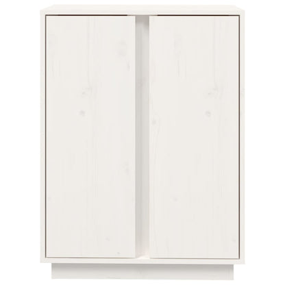 Sideboard Weiß 60x35x80 cm Massivholz Kiefer