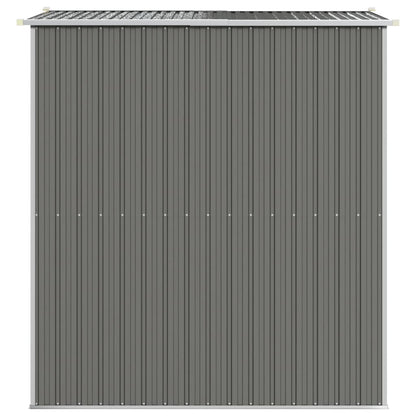 Geräteschuppen Hellgrau 192x191x223 cm Verzinkter Stahl