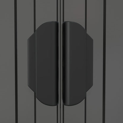 Geräteschuppen Hellgrau 192x274x223 cm Verzinkter Stahl